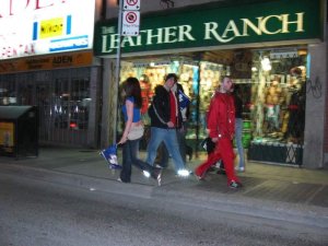 Downtown Toronto after Leafs won the Quarter Finals 74.JPG